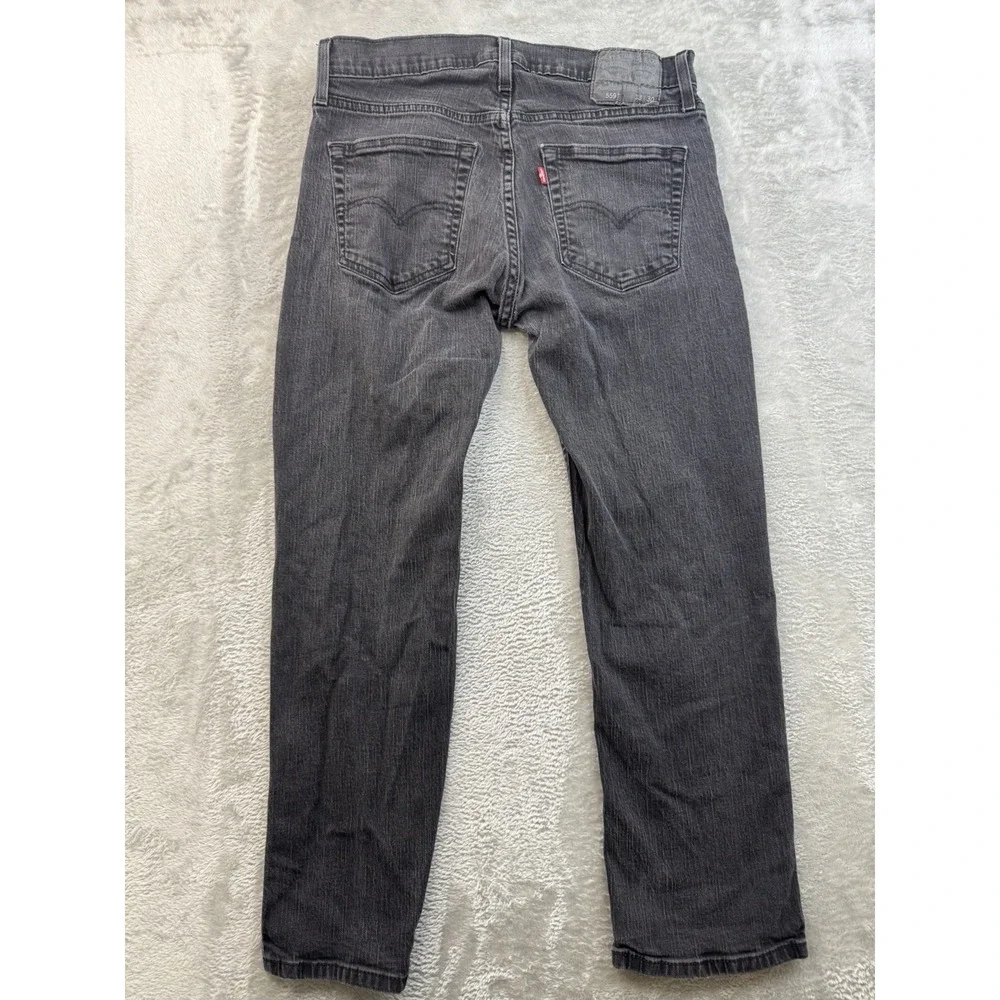 Levi's 559 Men's Jeans 33x30‎ Relaxed Fit Straight Leg Denim Black Cotton